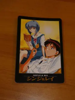 NEON GENESIS EVANGELION PP VENDING CARDDASS CARD REG CARD NO.104 JAPAN 97 MINT - Image 1