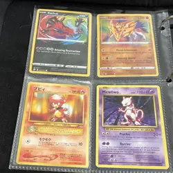 Pokemon TCG Card Lot Binder V GX EX Holo Foil Mewtwo Morpeko Toxtricity Unown - Image 2