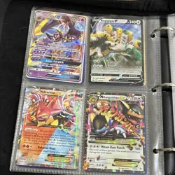 Pokemon TCG Card Lot Binder V GX EX Holo Foil Mewtwo Morpeko Toxtricity Unown - Image 4