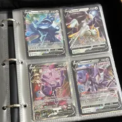 Pokemon TCG Card Lot Binder V GX EX Holo Foil Mewtwo Morpeko Toxtricity Unown - Image 5
