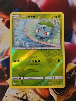 Pokemon Bulbasaur 1/73 Shining Legends Reverse Holo Card - Image 1