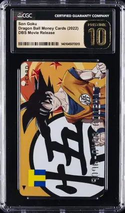 2022 DRAGON BALL MONEY CARDS DBS MOVIE RELEASE SON GOKU CGC 10 PRISTINE - Image 1