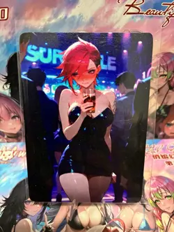 Matte Beautiful Waifu Handmade Card Goddess Story CCG Anime Double Sided - Image 1