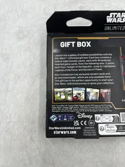 Star Wars: Unlimited Gift Box 8 Booster Packs & 3 Exclusive Cards Factory Sealed - Image 5