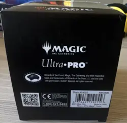 Ultra PRO Magic: The Gathering Alcove Flip Deck Box 100 ct Faux Leather Beige - Image 2