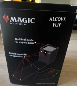 Ultra PRO Magic: The Gathering Alcove Flip Deck Box 100 ct Faux Leather Beige - Image 3