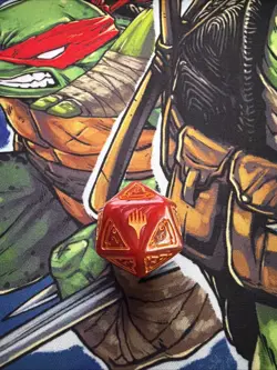 Magic: The Gathering TMNT Pizza Bundle Pizza Dice. D20 Spindown - Image 2