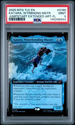 2025 MTG AVATAR: EXTENDED ART-FOIL ETERNAL KATARA, WATERBENDING MASTER PSA 9 - Image 1