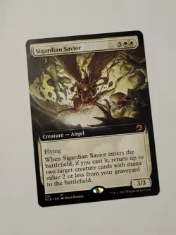 MTG Sigardian Savior Extended Art 331 MID Midnight Hunt 2021 Mythic Angel TCG - Image 1