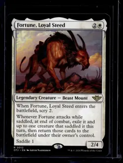 Fortune, Loyal Steed - 12 - OTJ - NM - MTG - Magic the Gathering - Image 1