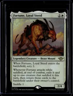 Fortune, Loyal Steed - 12 - Foil - OTJ - NM - MTG Magic the Gathering - Image 1