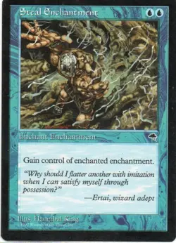 MTG: Tempest: Steal Enchantment: Lightly Played Condition - Image 1