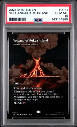 2025 MTG AVATAR: THE LAST AIRBENDER ETERNAL VOLCANO OF ROKU'S ISLAND PSA 10 - Image 1