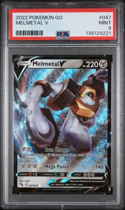 2022 POKEMON GO #047 MELMETAL V PSA 9 - Image 1