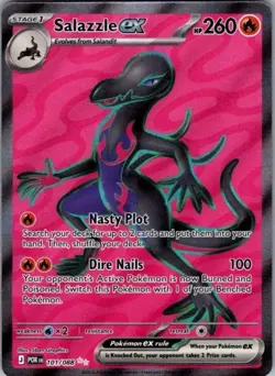 Pokemon TCG Salazzle Ex Ultra Rare Full Art Perfect Order 101/088 - Image 1