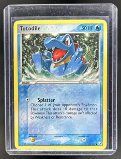 2005 Pokemon EX Unseen Forces Totodile #78/115 - Image 1