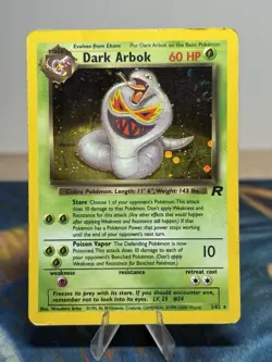 Dark Arbok 2/82 Holo Rare Card Team Rocket Vintage Wotc Pokemon Card HP - Image 1