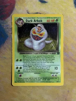 Dark Arbok 2/82 Holo Rare Card Team Rocket Vintage Wotc Pokemon Card HP - Image 2