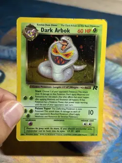 Dark Arbok 2/82 Holo Rare Card Team Rocket Vintage Wotc Pokemon Card HP - Image 3