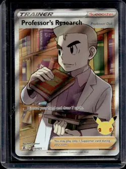2021 Pokemon SWSH Celebrations Professor's Research: Professor Oak #024/025 - Image 1
