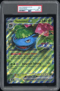 2025 POKEMON STELLAR CROWN PREMIUM COLLECTION-JUMBO #001 VENUSAUR EX PSA 9 - Image 1