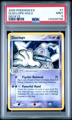 2005 POKEMON EX DEOXYS #7 DUSCLOPS-HOLO PSA 9 - Image 1
