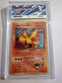 1998 Pokemon Japanese Gym Rocket's Moltres Holo ACE Grade 9 Mint - Image 1