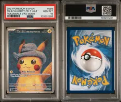 Pokemon Pikachu with Grey Felt Hat 085 Scarlet & Violet Promo PSA 10 2023 - Image 3