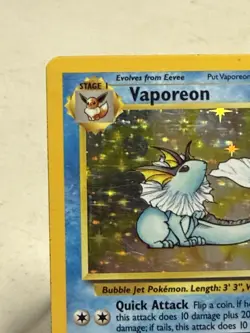 Pokemon TCG - Vaporeon - 12/64 - Holo Unlimited - Jungle MP - Image 2