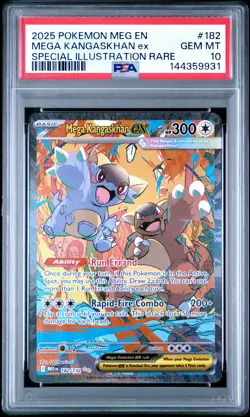 2025 POKEMON MEGA EVOLUTION SPECIAL ILLUSTRATION RARE MEGA KANGASKHAN EX PSA 10 - Image 1