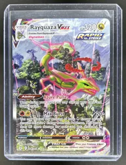2021 Pokemon SWSH Evolving Skies Rayquaza VMAX #218/203 - Image 1