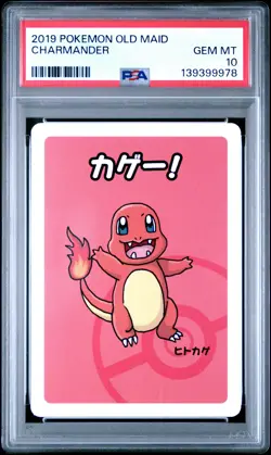 2019 POKEMON OLD MAID CHARMANDER PSA 10 - Image 1
