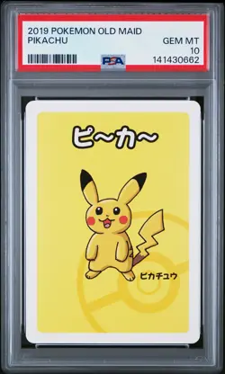 2019 POKEMON OLD MAID PIKACHU PSA 10 - Image 1