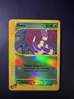 Pokemon Ekans 108/165 Expedition Reverse Holo E-Reader NM - Image 1