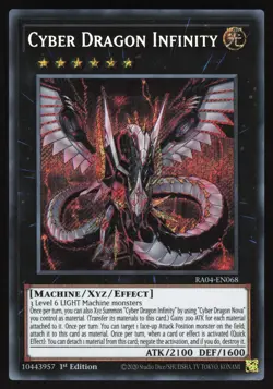 Cyber Dragon Infinity - RA04-EN068 - Secret Rare - 1st Edition Yugioh - Image 1
