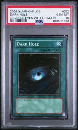 Black Hole *PSA 10* LOB-052 *Super Rare *Legend Of Blue-Eyes* 2002 *Yugioh - Image 1