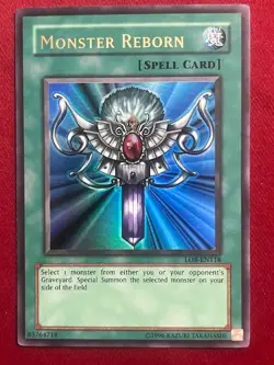Monster Reborn Lob-EN118 Ultra Rare - Near Mint - Image 1
