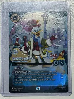 Disney Lorcana Scrooge McDuck - Reformed Ebenezer ENCHANTED- Winterspell (11) - Image 2