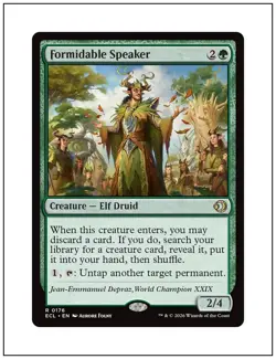 1x Formidable Speaker, Lorwyn Eclipsed, Magic the Gathering, MTG NM - Image 1