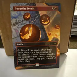 Pumpkin Bombs (Borderless) Marvel's Spider-Man: MTG near mint ships fast r 26 - Image 1