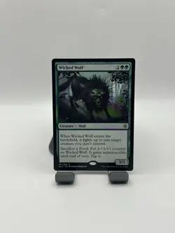 MTG, Wicked Wolf $3 ORDER MIN 181 NM Throne of Eldraine Regular - Image 1