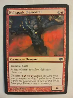 Hellspark Elemental Conflux (65/145) MtG MAGIC LP/NM BULK DISCOUNT - Image 1