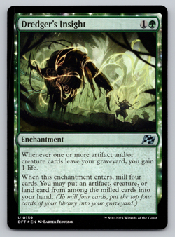 Dredger's Insight FOIL- Aetherdrift MTG - Image 1