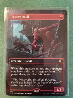 2025 Vexing Devil (Borderless) R Innistrad Remastered # 313 NM MTG Magic - Image 1