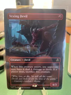 2025 Vexing Devil (Borderless) R Innistrad Remastered # 313 NM MTG Magic - Image 3