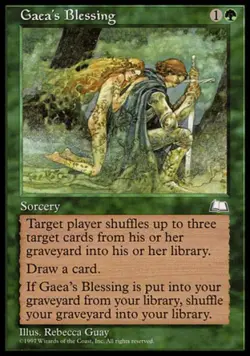 Gaea's Blessing - Medium Play MTG Weatherlight - Image 1