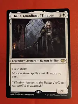 Thalia, Guardian of Thraben 38/277 Innistrad: Crimson Vow Rare - Unplayed Mint+ - Image 1