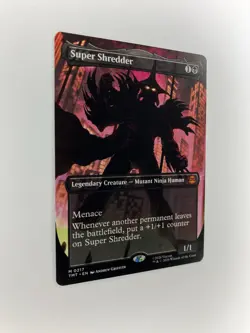 MTG TMNT Super Shredder Borderless Mythic Rare Magic The Gathering Ninja Turtles - Image 3