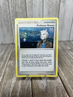 Professor Rowan 112/130 Cosmos Holo Diamond & Pearl LP Pokemon TCG Swirl - Image 1