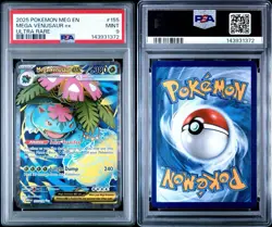 2025 POKEMON MEG EN-MEGA EVOLUTION ULTRA RARE #155 MEGA VENUSAUR EX PSA 9 - Image 3